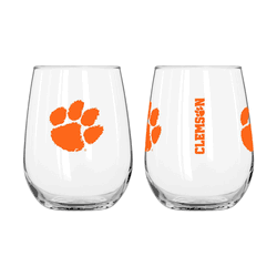 Clemson Tigers 16oz Gameday Curved Beverage Glass