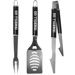 Clemson Tigers 3 pc Steel BBQ Set in Black