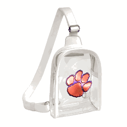 Clemson Tigers 3D Logo Clear Mini Sling