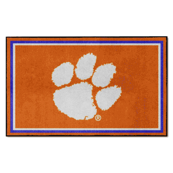 Clemson Tigers 4ft. x 6ft. Plush Area Rug