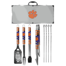 Clemson Tigers 8 pc Tailgater BBQ Set