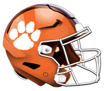 Clemson Tigers Authentic Helmet Cutout 24