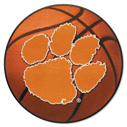 Clemson Tigers Basketball Rug - 27in. Diameter