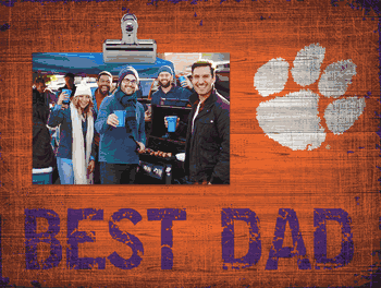Clemson Tigers Best Dad Clip Frame
