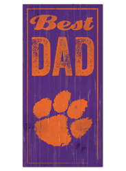 Clemson Tigers Best Dad Sign