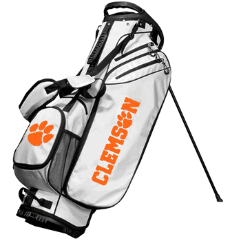 Clemson Tigers Birdie Golf Stand Bag - White