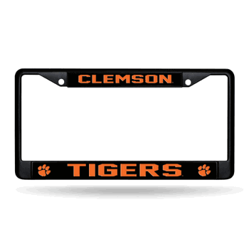 Clemson Tigers  Black Chrome Frame with Decal Inserts 12