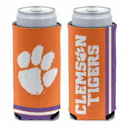 Clemson Tigers Can Cooler Slim Can Design