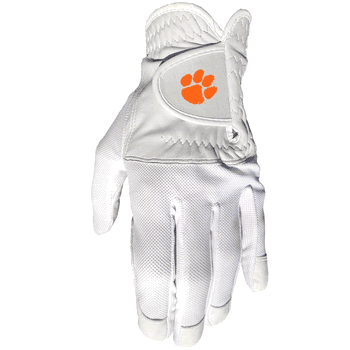 Clemson Tigers Cool mesh with cabretta leather - one size - mens left