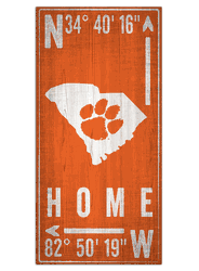 Clemson Tigers Coordinate 6x12 Sign