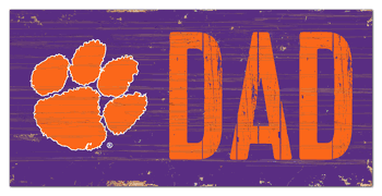 Clemson Tigers Dad Sign