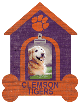 Clemson Tigers Dog Bone House Clip Frame
