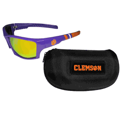 Clemson Tigers Edge Wrap Sunglass and Case Set