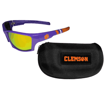 Clemson Tigers Edge Wrap Sunglass and Case Set