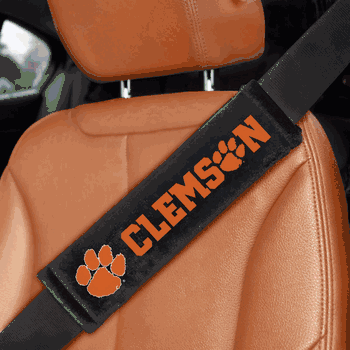 Clemson Tigers Embroidered Seatbelt Pad - 2 Pieces