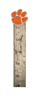 Clemson Tigers Growth Chart Sign 6x36