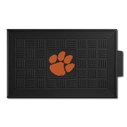 Clemson Tigers Heavy Duty Vinyl Medallion Door Mat - 19.5in. x 31in.