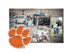 Clemson Tigers I Love my Family Clip Frame