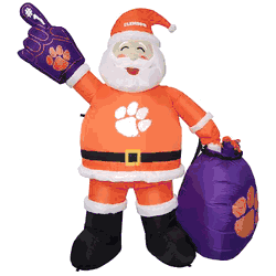 Clemson Tigers 7 FT Inflatable Santa