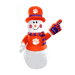 Clemson Tigers 7 FT Inflatable Snowman