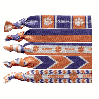 Clemson Tigers Knotted Hair Tie