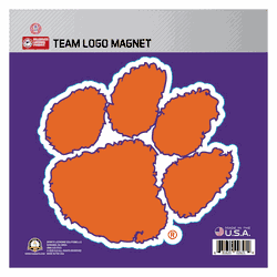 Clemson Tigers Large Team Logo Magnet 10" (8.7329"x8.3078")