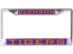 Clemson Tigers License Plate Frame - Inlaid