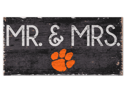 Clemson Tigers Mr & Mrs Sign