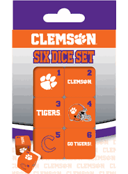 Clemson Tigers NCAA Dice Set