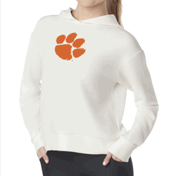 Clemson Tigers NCAA Kadi Waffle Hoodie Coconut Cream XXL
