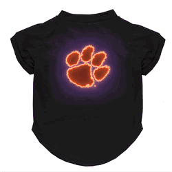 Clemson Tigers Neon Pet T-Shirt, X-Large