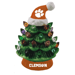 Clemson Tigers Ornament Christmas Tree LED 4 Inch