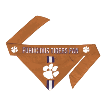 Clemson Tigers Pet Bandana Large