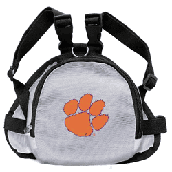 Clemson Tigers Pet Mini Backpack WHTE S