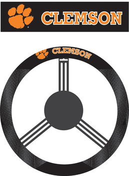 Clemson Tigers Poly-Suede Steering Wheel Cover