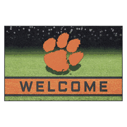 Clemson Tigers Rubber Door Mat - 18in. x 30in.