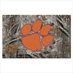 Clemson Tigers Rubber Scraper Door Mat Camo