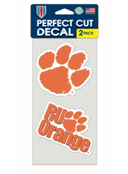 Clemson Tigers Set of 2 Die Cut Decals