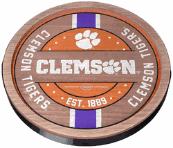 Clemson Tigers Sign Wood Barrel Design