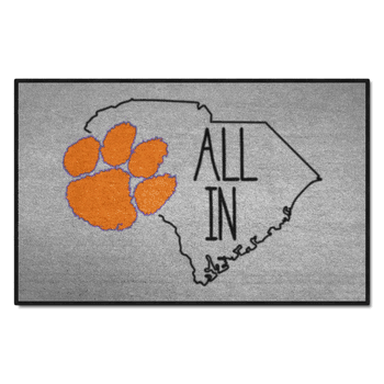 Clemson Tigers Southern Style Starter Mat Accent Rug - 19in. x 30in.