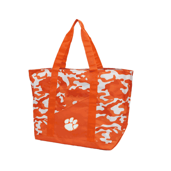 Clemson Tigers Super-Duty Camo Tote ORNG