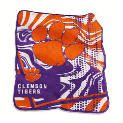 Clemson Tigers Swirl Raschel Throw