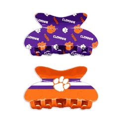 Clemson Tigers Team Hair Claw Set