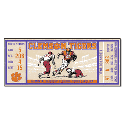 Clemson Tigers Ticket Runner Rug - 30in. x 72in.