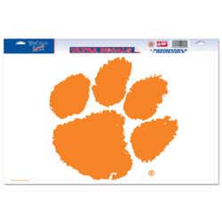 Clemson Tigers Ultra Decal 11in x 17in - Logo