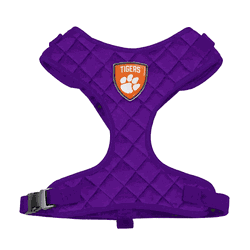 Clemson Tigers Velvet Pet Harness - XS