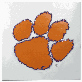 Clemson Tigers Vinyl Bling Decal