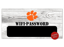Clemson Tigers Wifi Password 6x12 Sign