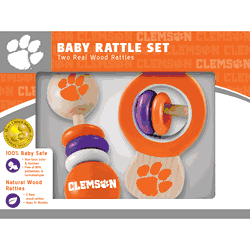 Clemson Tigers Wood Rattle Set