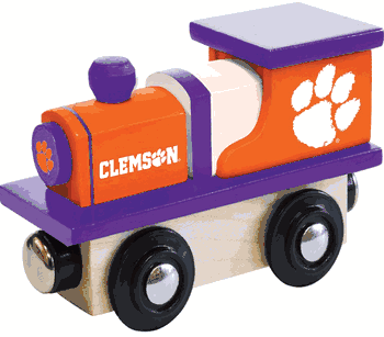 Clemson Tigers Wood Train Engine